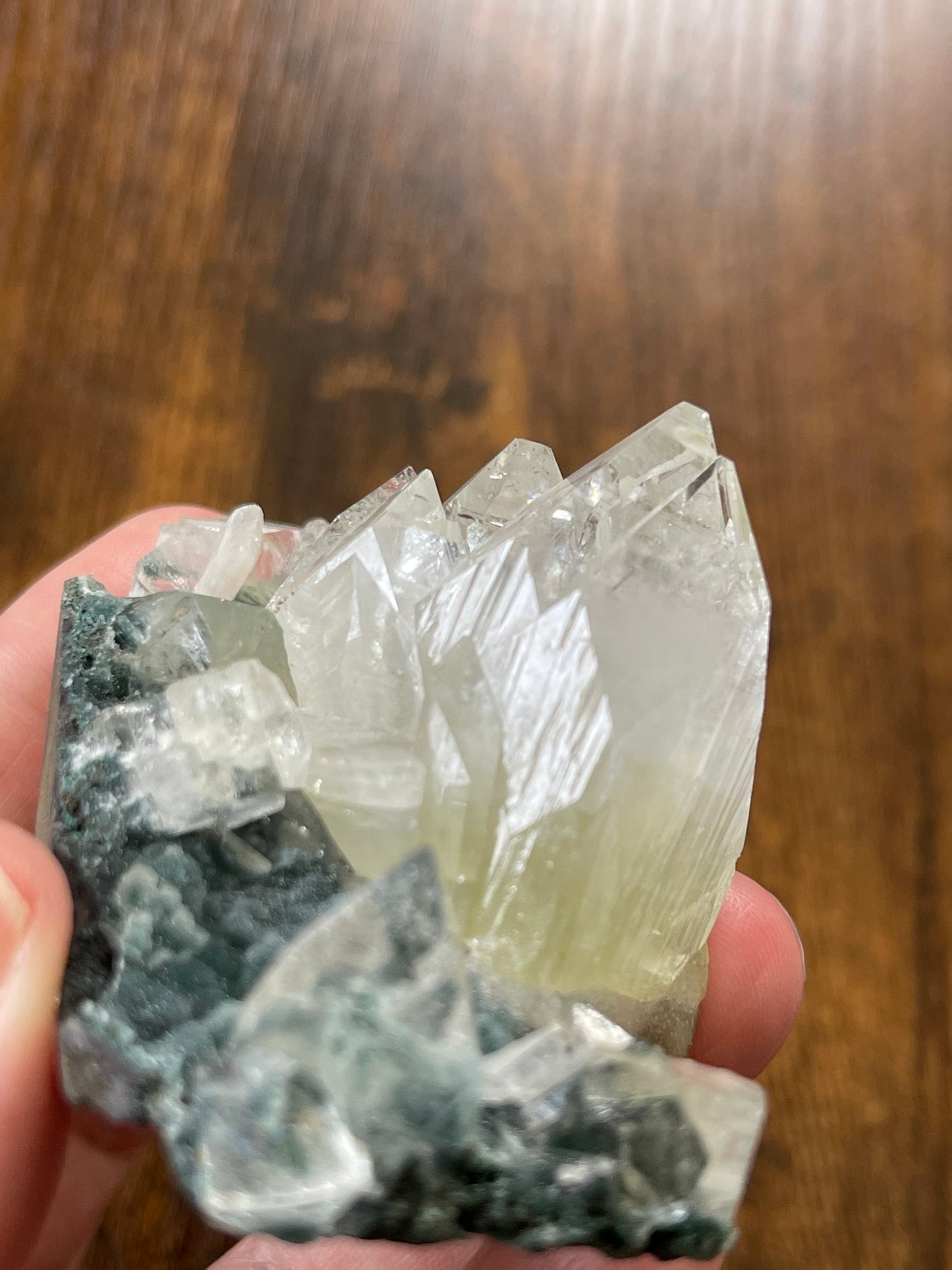 Apophyllite on Chalcedony AAA grade Apophyllite with Record Keepers Apophyllite Specimen on Druzy Chalcedony Base Crystal Home Decor Gift