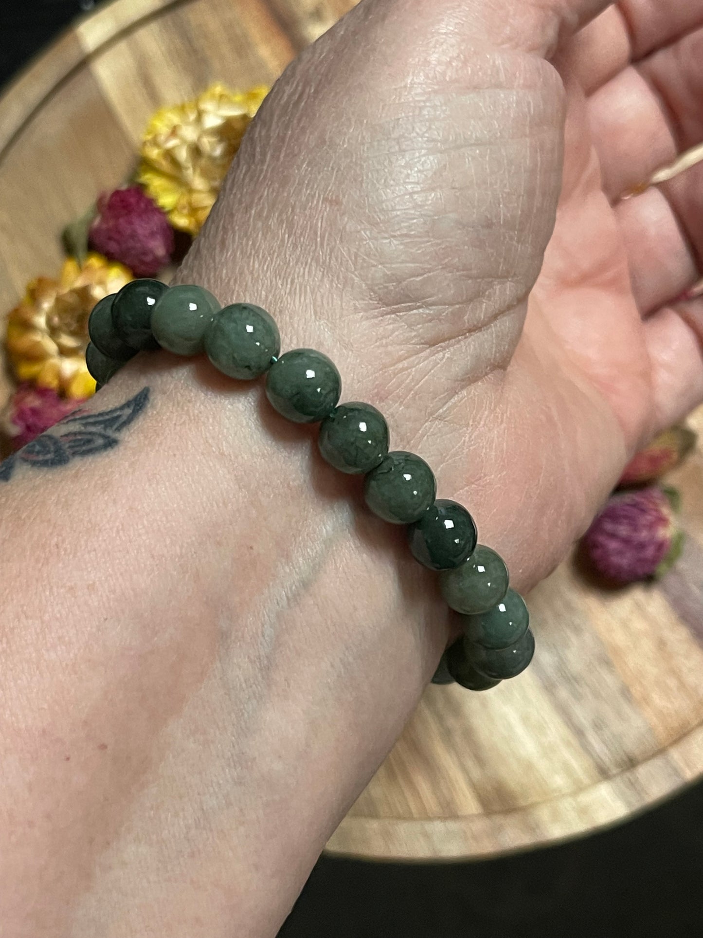 Burma Jade Bracelet | 9mm Jade Bracelet | High Quality Burmese Jade