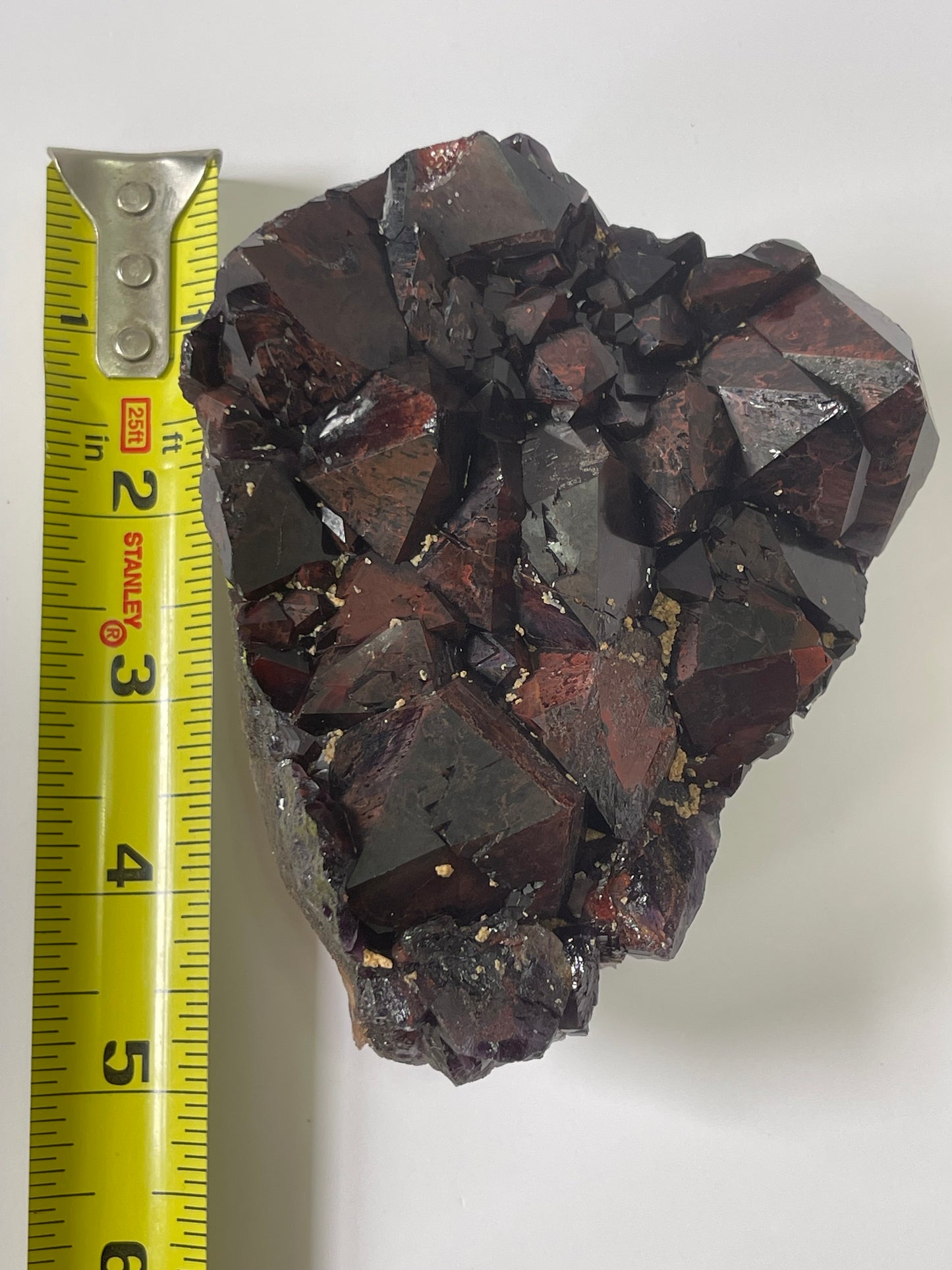 Red Amethyst Red Capped Amethyst with Hematite Alien Amethyst Cluster Elestial Amethyst with Record keepers Rare Crystal Home Decor Gift