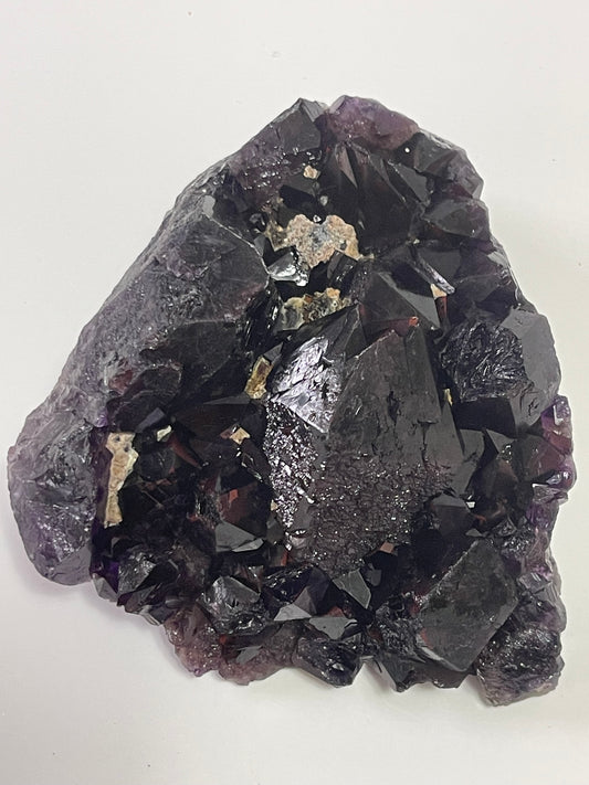 Red Amethyst Cluster Alien Amethyst Red Capped Amethyst with Record Keepers and Elestials Hematite Amethyst Crystal Home Decor Gift
