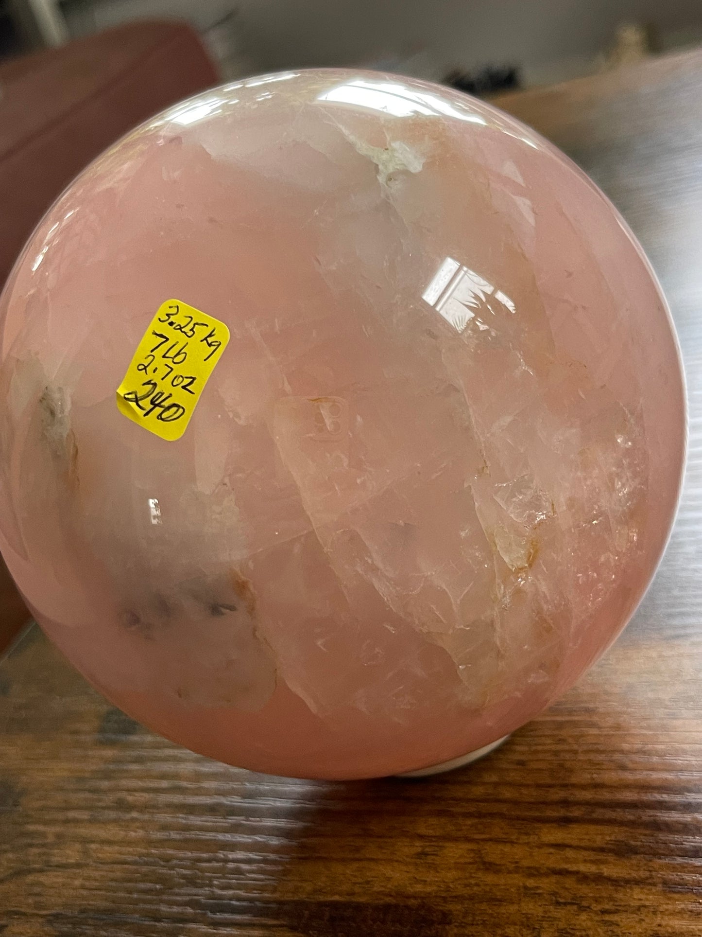 XL Rose Quartz Sphere