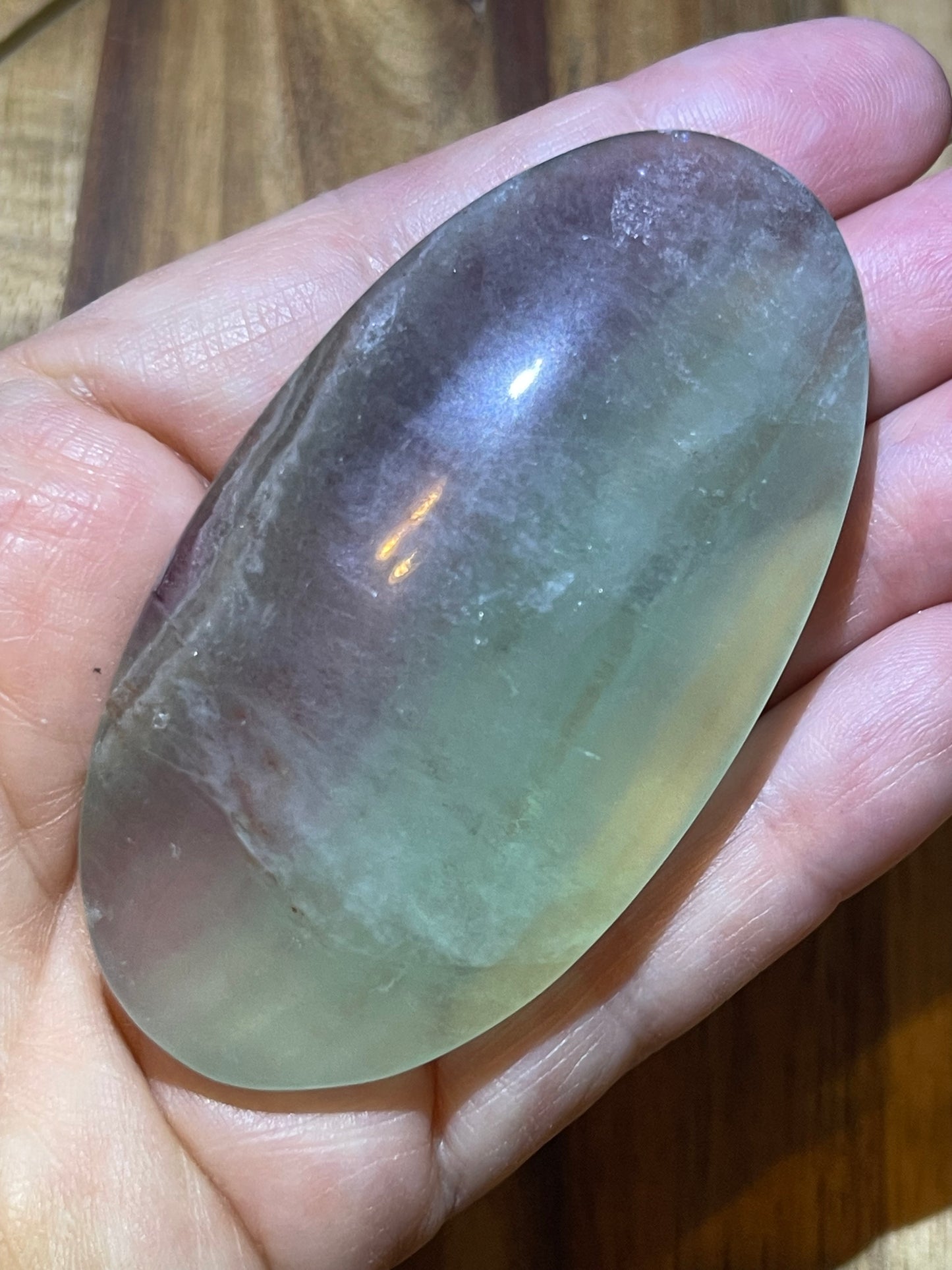 Fluorite Palmstone Candy Fluorite Crystal Rainbow Fluorite Reiki Crystal Palm stone