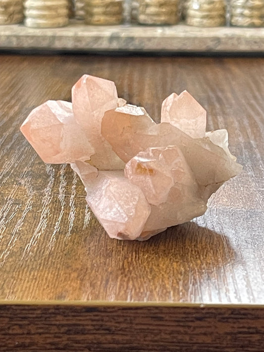 Pink Hematite Quartz Cluster Pink Quartz Elestial Quartz Natural Hematoid Cluster Red Hematite Quartz Fire Quartz Crystal home decor gift