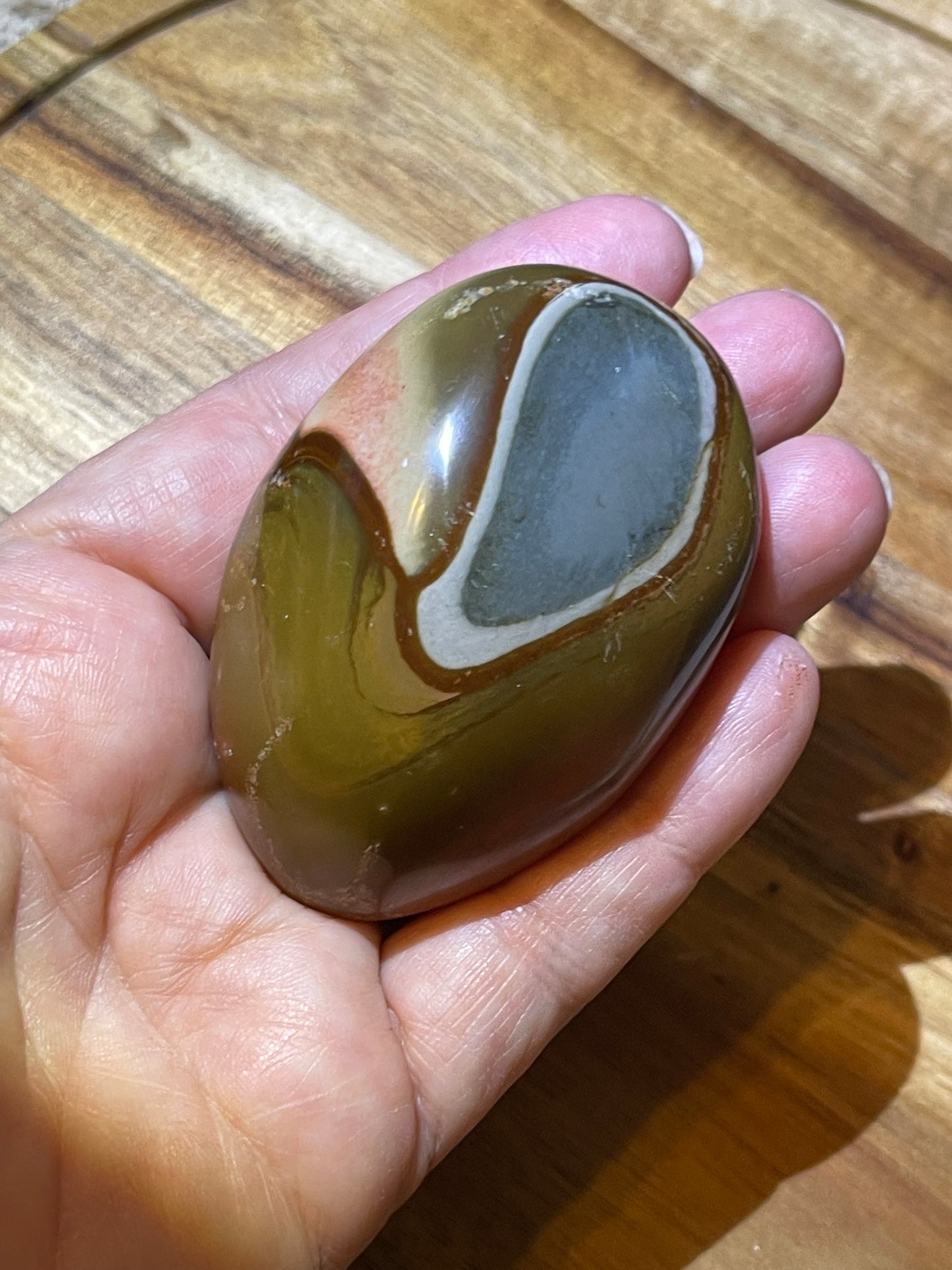 Polychrome Jasper Palmstone | Jasper Palm Stone | Healing Energy Crystal