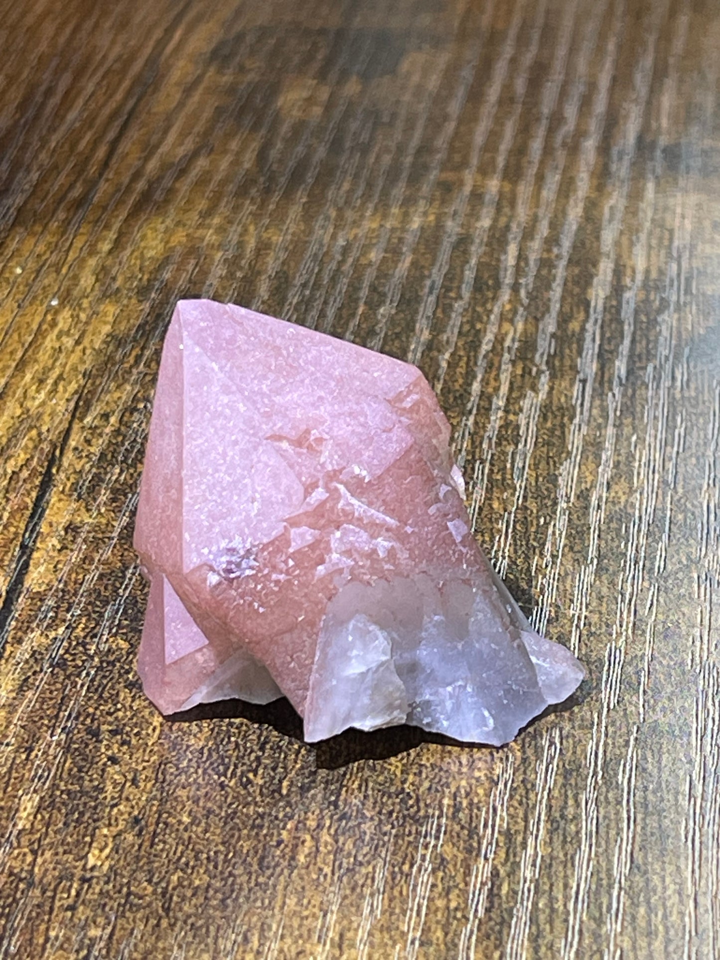 Pink Hematite Quartz Point Pink Quartz Elestial Quartz Natural Hematoid Crystal Point Red Hematite Quartz Crystal Home Decor Gift