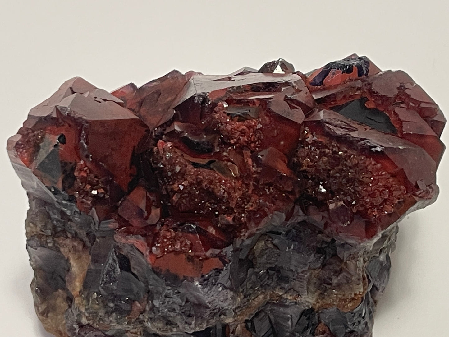 Red Amethyst Red Capped Amethyst with Hematite Alien Amethyst Cluster Elestial Amethyst with Record keepers Rare Crystal Home Decor Gift