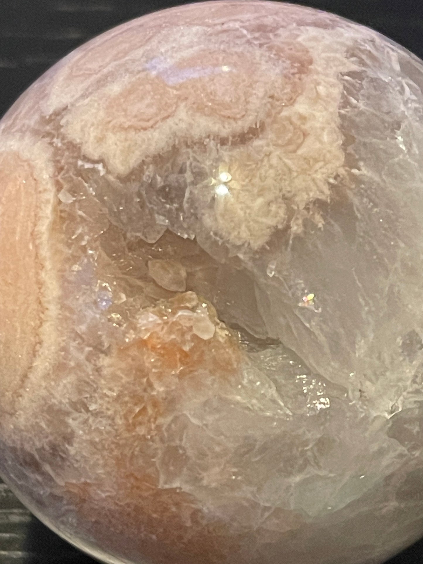 Stunning Pink Amethyst Flower Agate Sphere