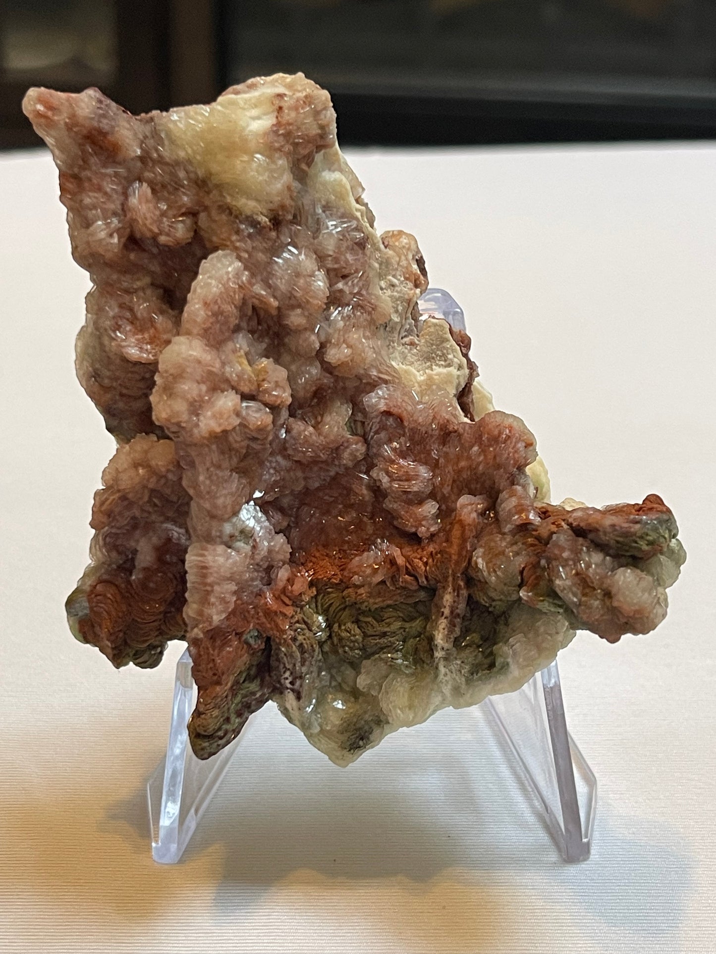 Red Stilbite Specimen Stilbite Crystal Zeolite Specimen Rare Crystal Stilbite Flower Specimen Raw Crystal Home Decor Gift Housewarming