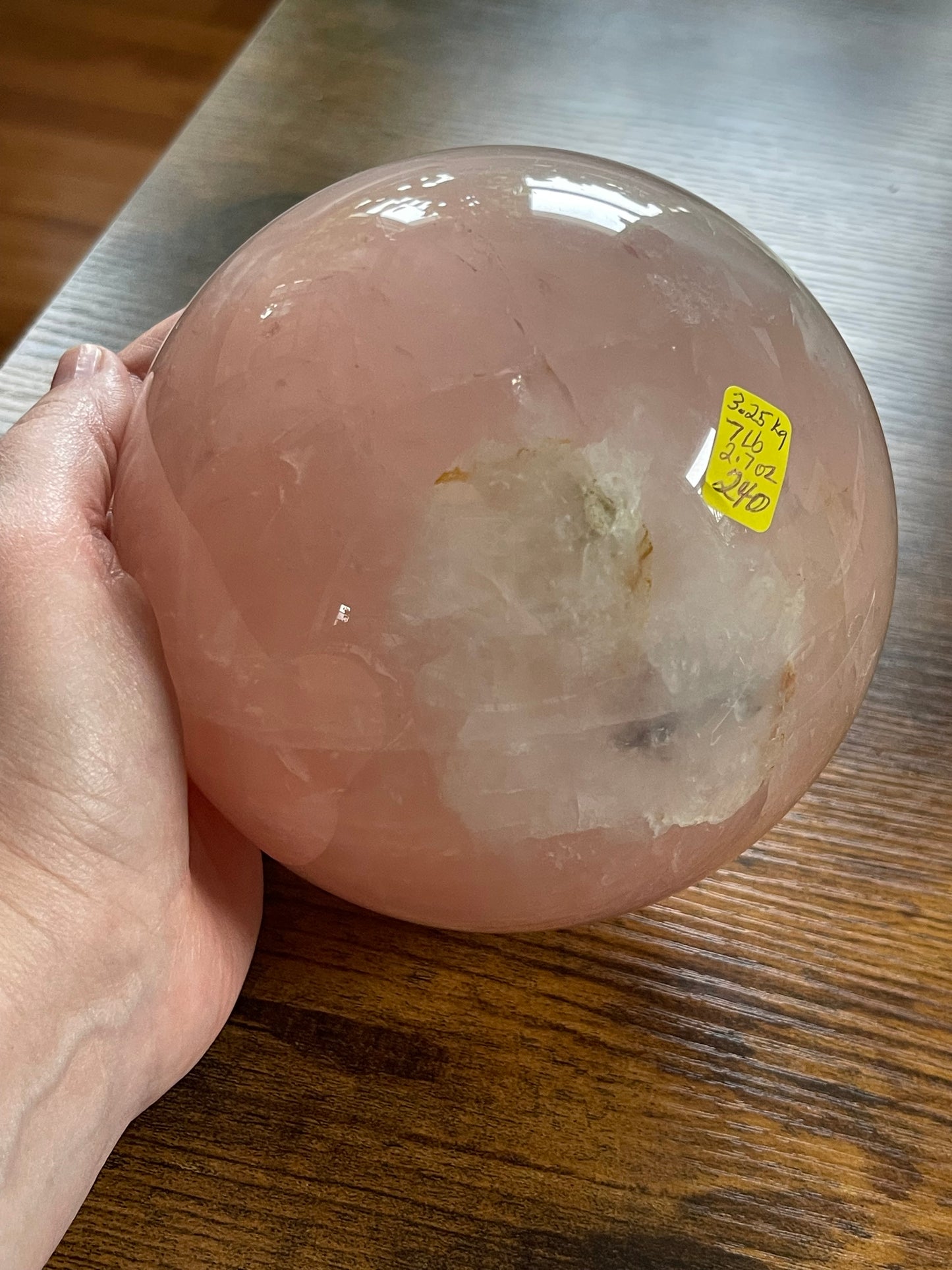 XL Rose Quartz Sphere