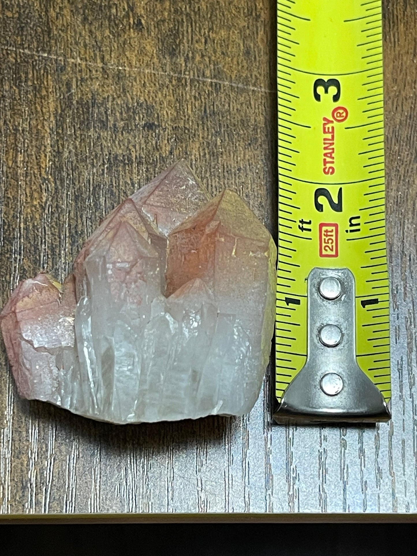 Pink Hematite Quartz Cluster Pink Quartz Elestial Quartz Hematoid Cluster Red Hematite Quartz Crystal specimen clear Quartz with hematite