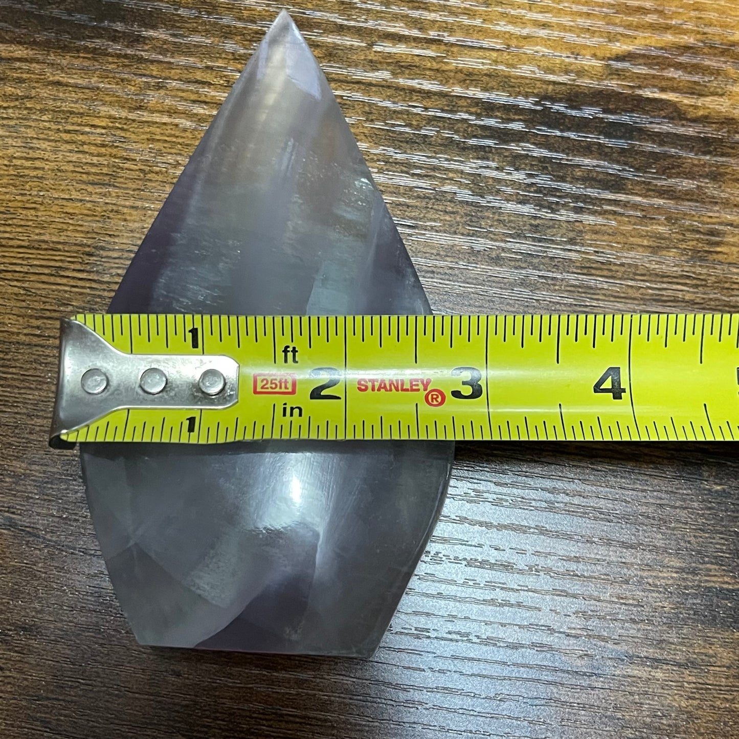 Yttrium Fluorite Freeform Flame Teardrop