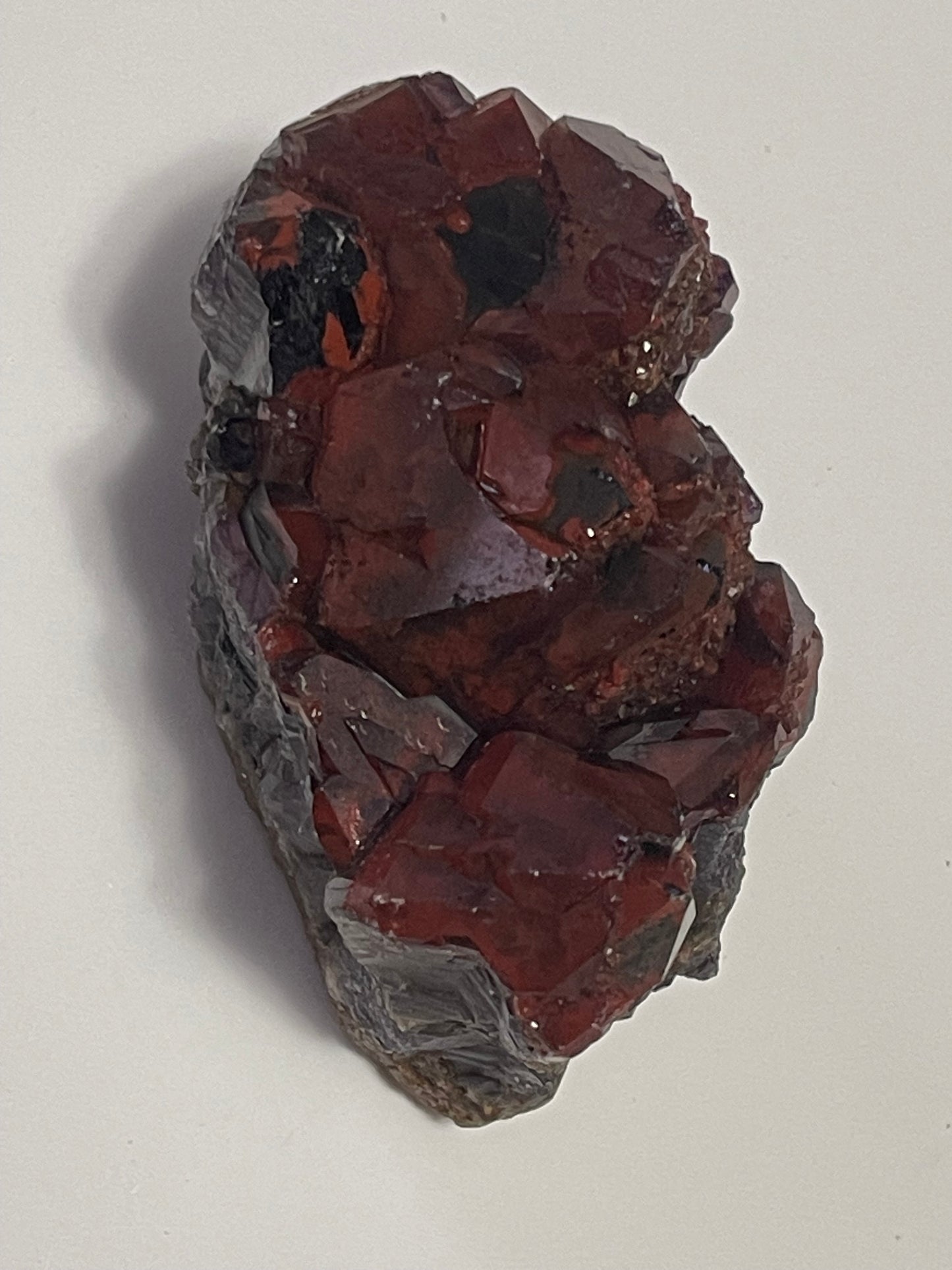 Red Amethyst Red Capped Amethyst with Hematite Alien Amethyst Cluster Elestial Amethyst with Record keepers Rare Crystal Home Decor Gift