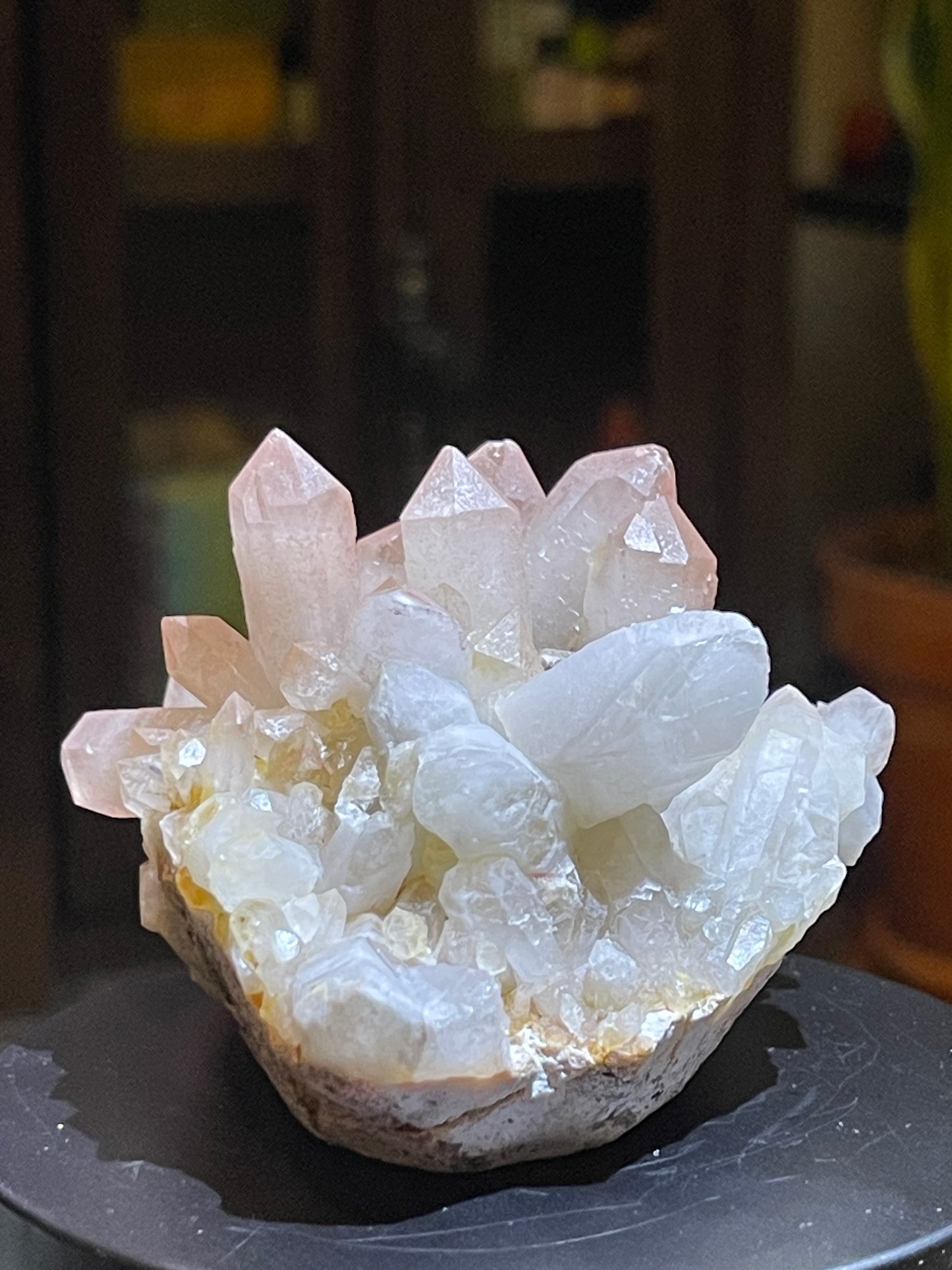 Pink Hematite Quartz Cluster | Pink Quartz | Elestial Quartz | Natural Hematoid Cluster