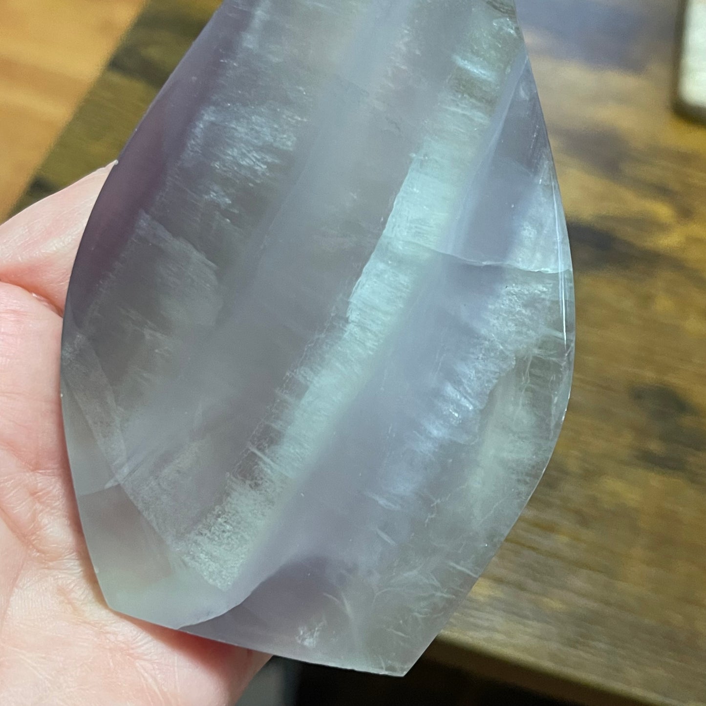 Yttrium Fluorite Freeform Flame Teardrop