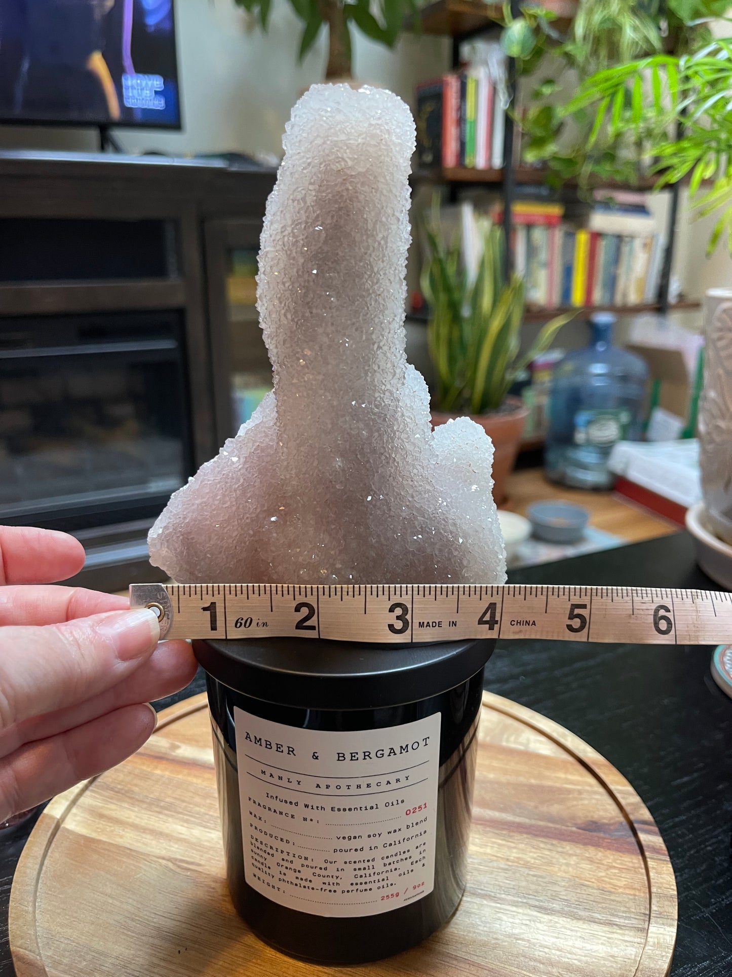 Rare Sugar Druzy Chalcedony Stalactite Specimen | Druzy Chalcedony | Natural Rainbow Chalcedony Specimen