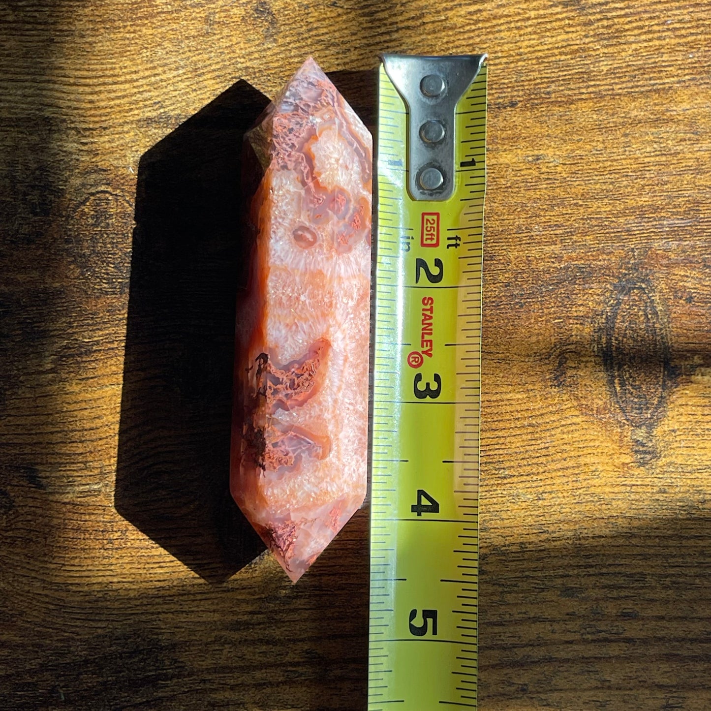 Red Moss Agate Double Terminated Healing Crystal