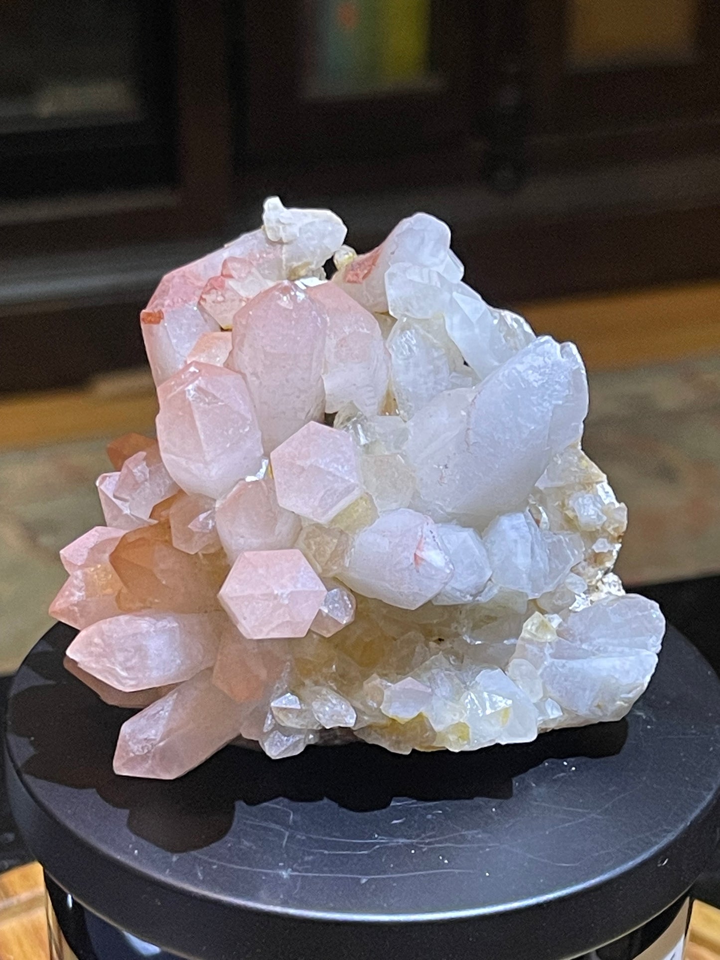 Pink Hematite Quartz Cluster | Pink Quartz | Elestial Quartz | Natural Hematoid Cluster