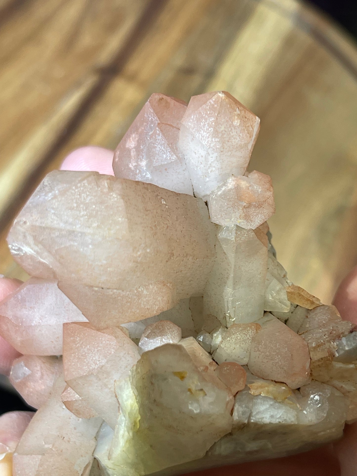 Pink Hematite Quartz Cluster | Pink Quartz | Elestial Quartz | Natural Hematoid Cluster
