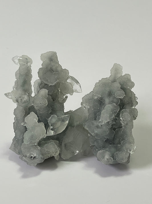 Chalcedony with Apophyllite Specimen Druzy Chalcedony Stalactite Double Terminated Apophyllite Crystal Cluster Druzy Rare Crystal Home Decor