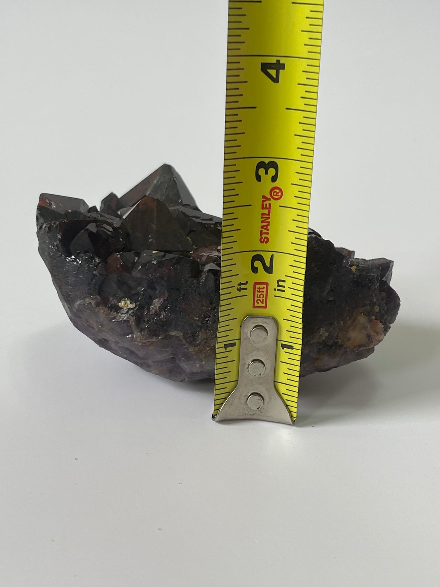 Red Amethyst Red Capped Amethyst with Hematite Alien Amethyst Cluster Elestial Amethyst with Record keepers Rare Crystal Home Decor Gift