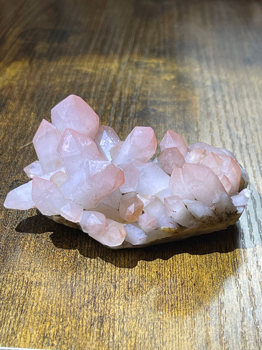 Hematite Quartz Cluster Pink Quartz Elestial Quartz Natural Hematoid Quartz Cluster Red Hematite Quartz Specimen Crystal Home Decor Gift