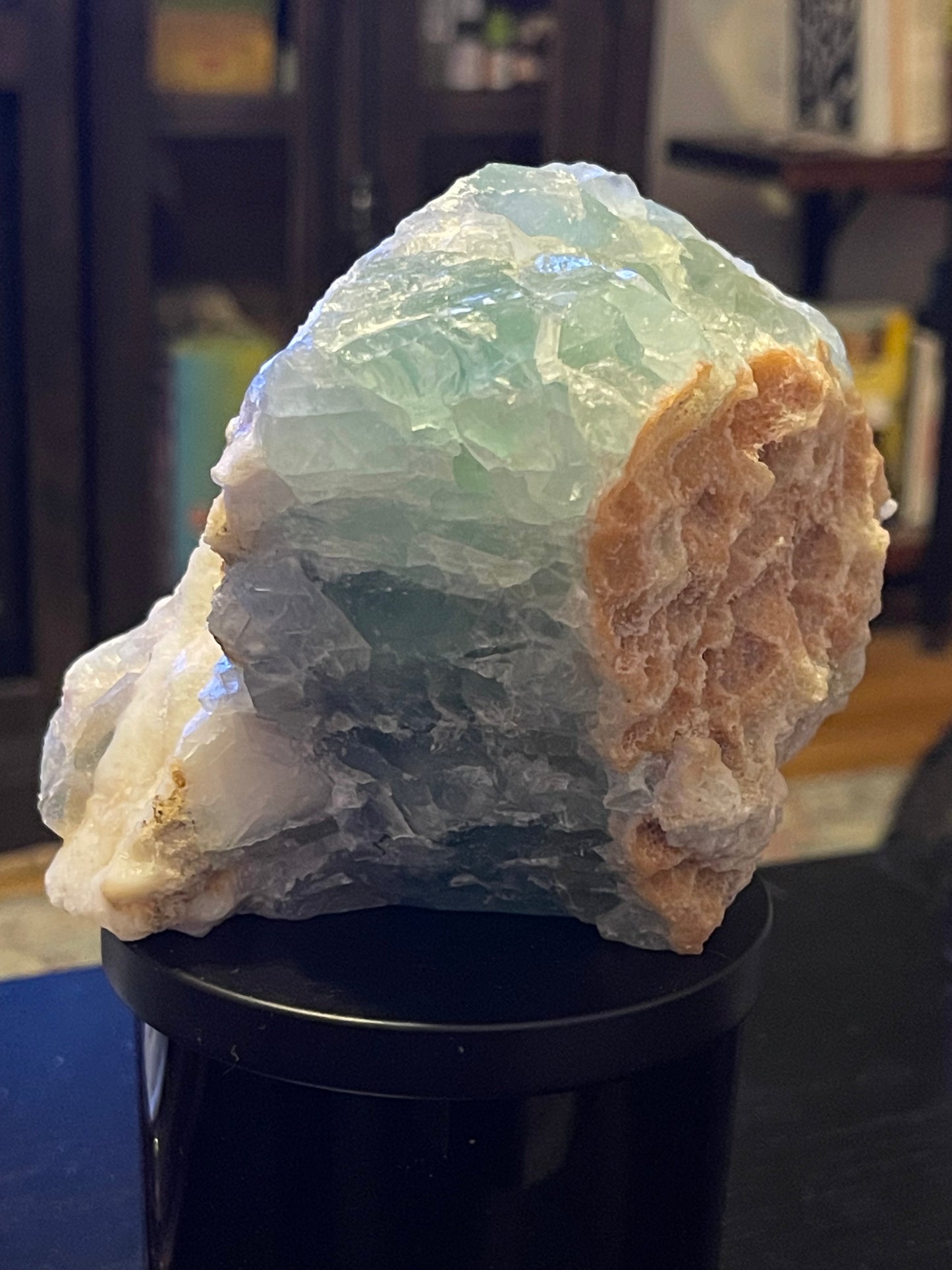 Chunky Raw Green Fluorite Specimen