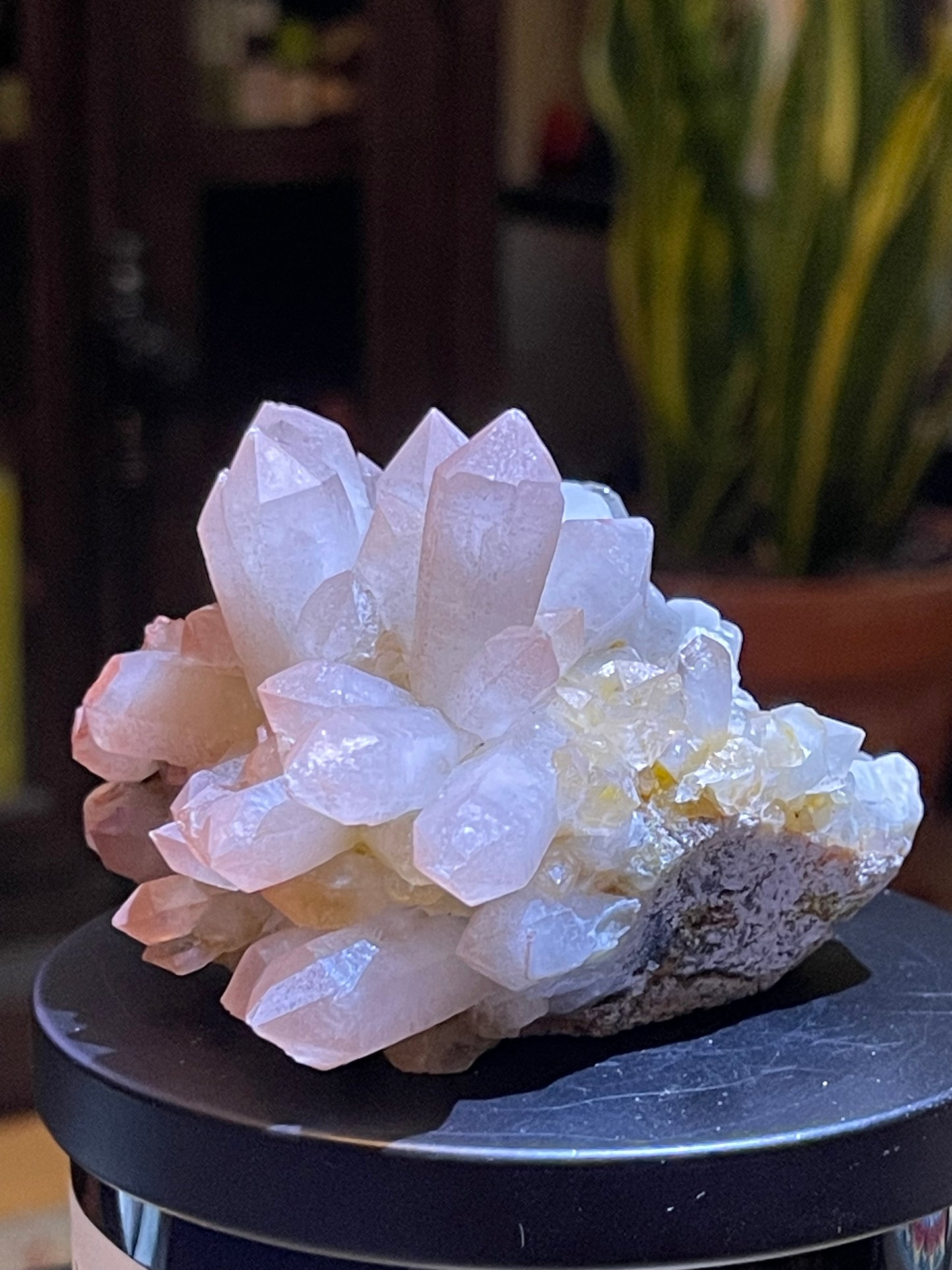 Pink Hematite Quartz Cluster | Pink Quartz | Elestial Quartz | Natural Hematoid Cluster