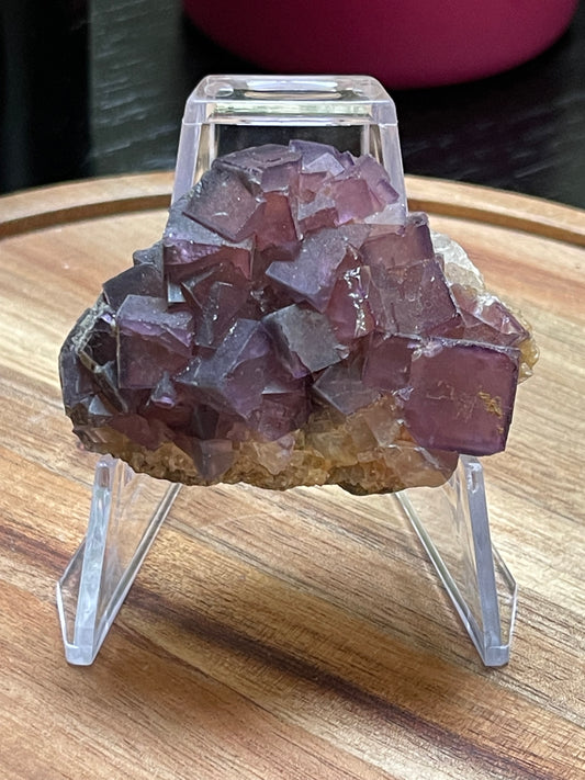 Cubic Fluorite Specimen | Purple Fluorite | Raw Fluorite | Purple Fluorite Specimen | Cubic Purple Fluorite