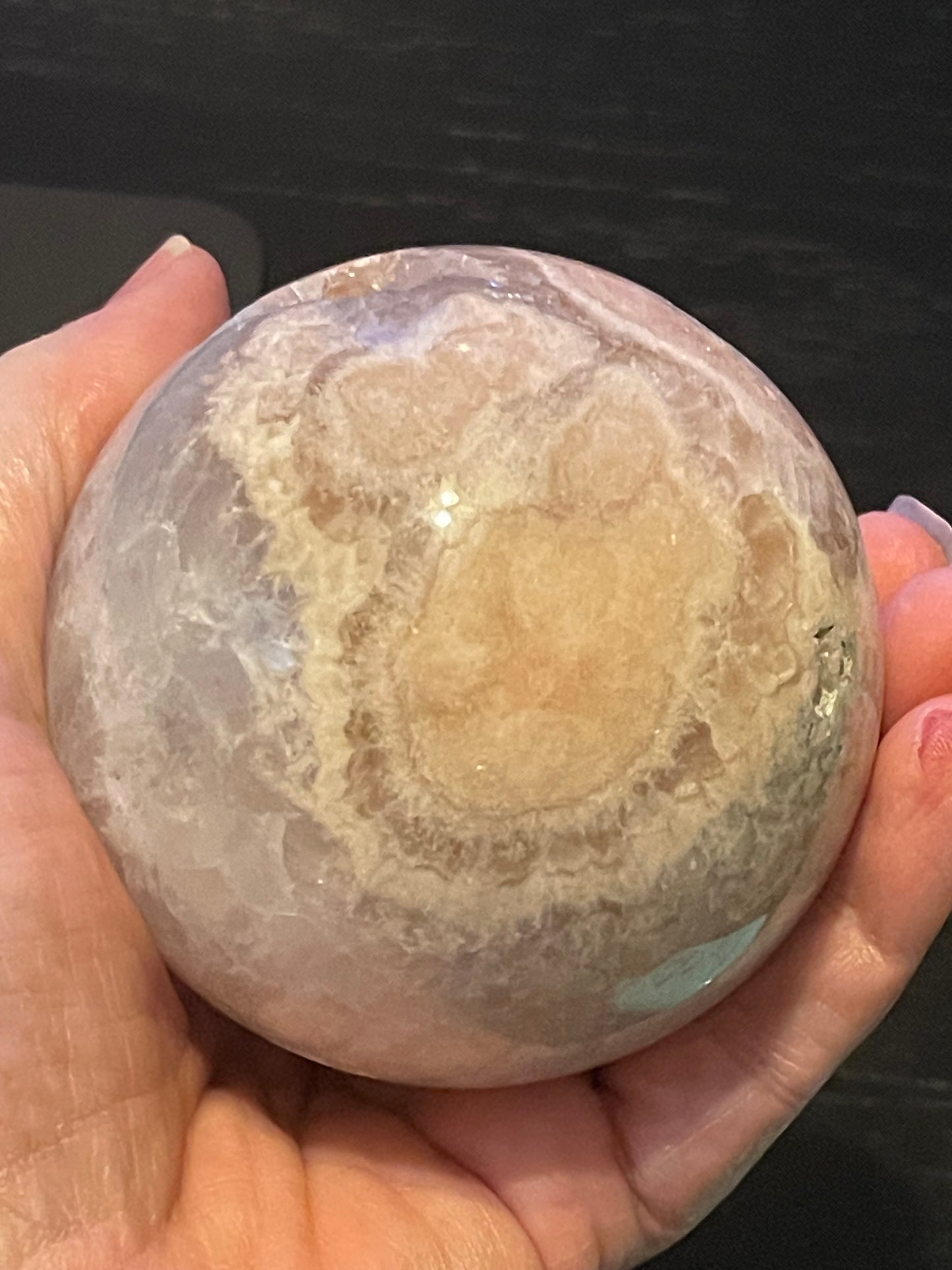 Stunning Pink Amethyst Flower Agate Sphere