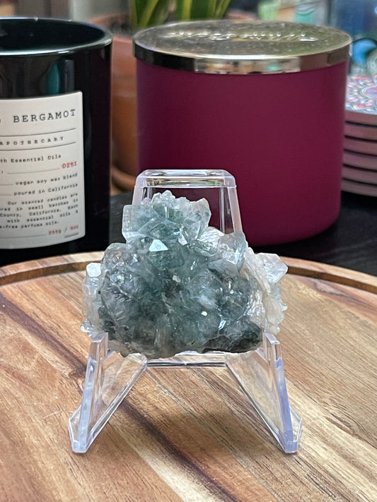 Stunning Apophyllite Specimen on Chalcedony with Stilbite | Grade A Apophyllite | Diamond Apophyllite