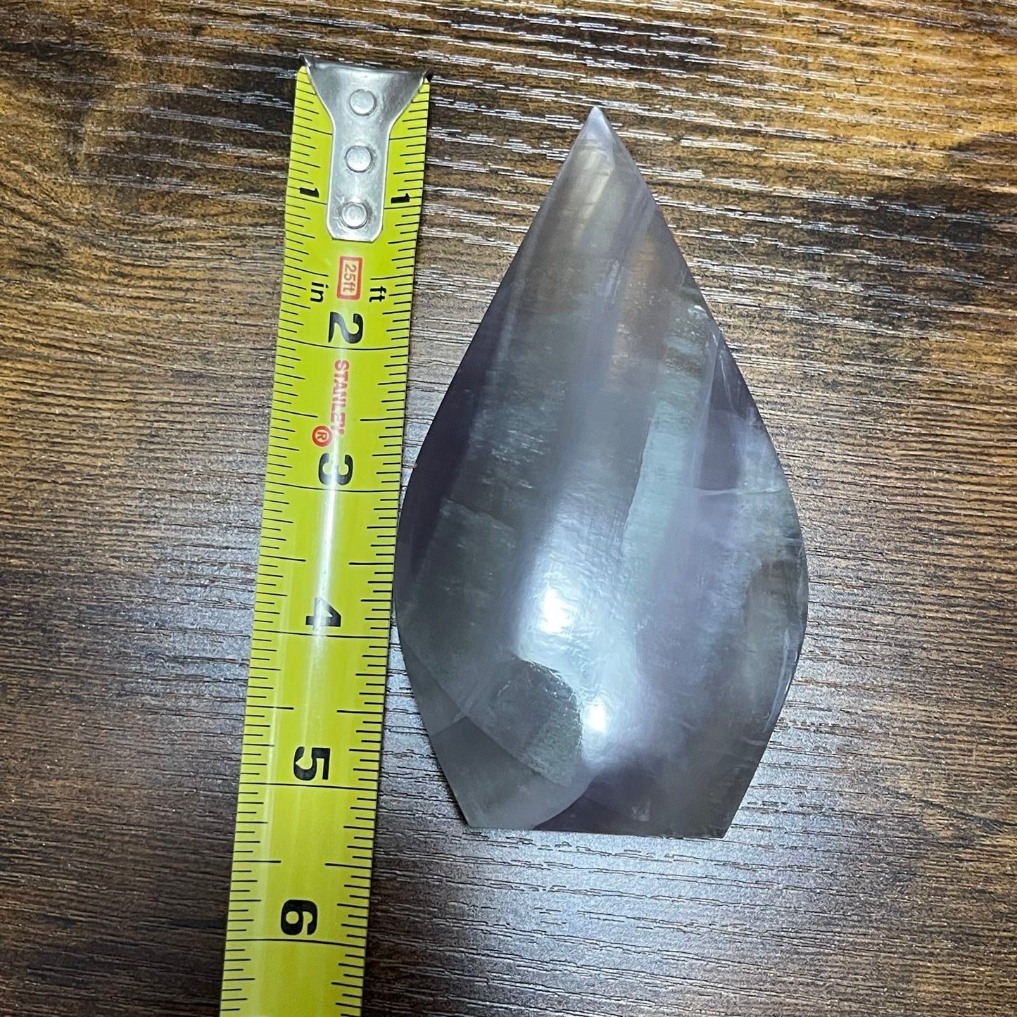 Yttrium Fluorite Freeform Flame Teardrop