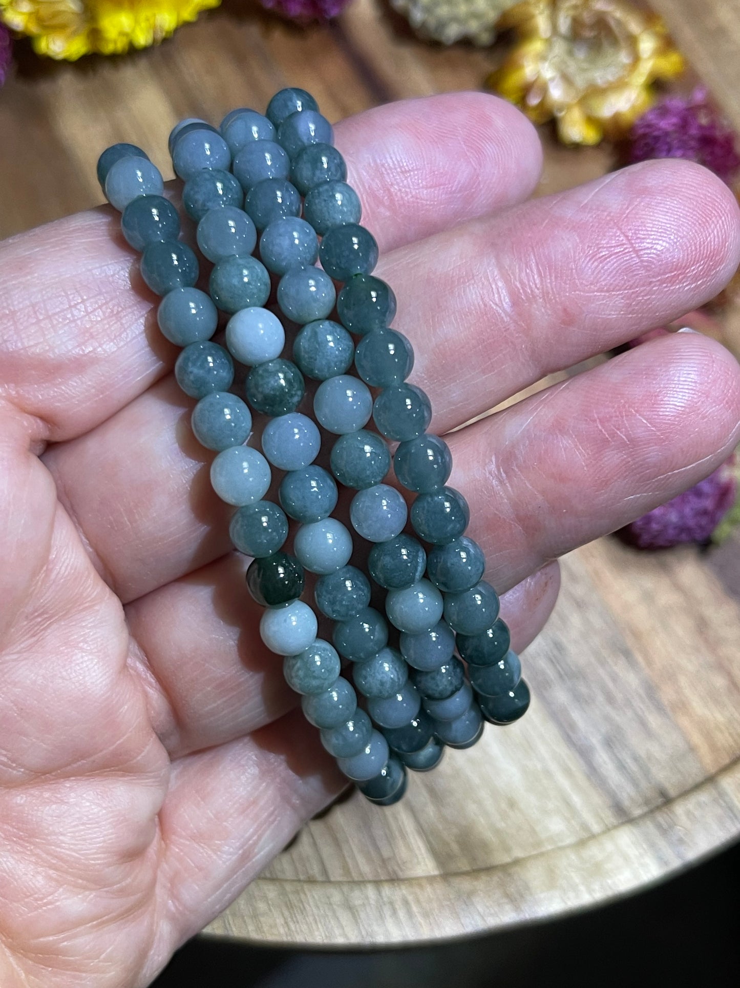 Burma Jade Bracelet | 6mm Jade Bracelet | High Quality Burmese Jade