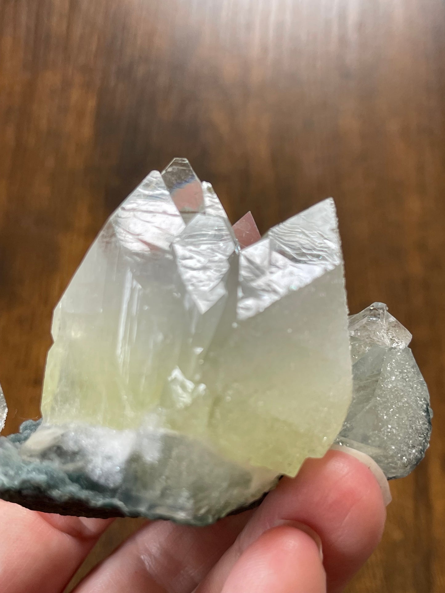 Apophyllite on Chalcedony AAA grade Apophyllite with Record Keepers Apophyllite Specimen on Druzy Chalcedony Base Crystal Home Decor Gift