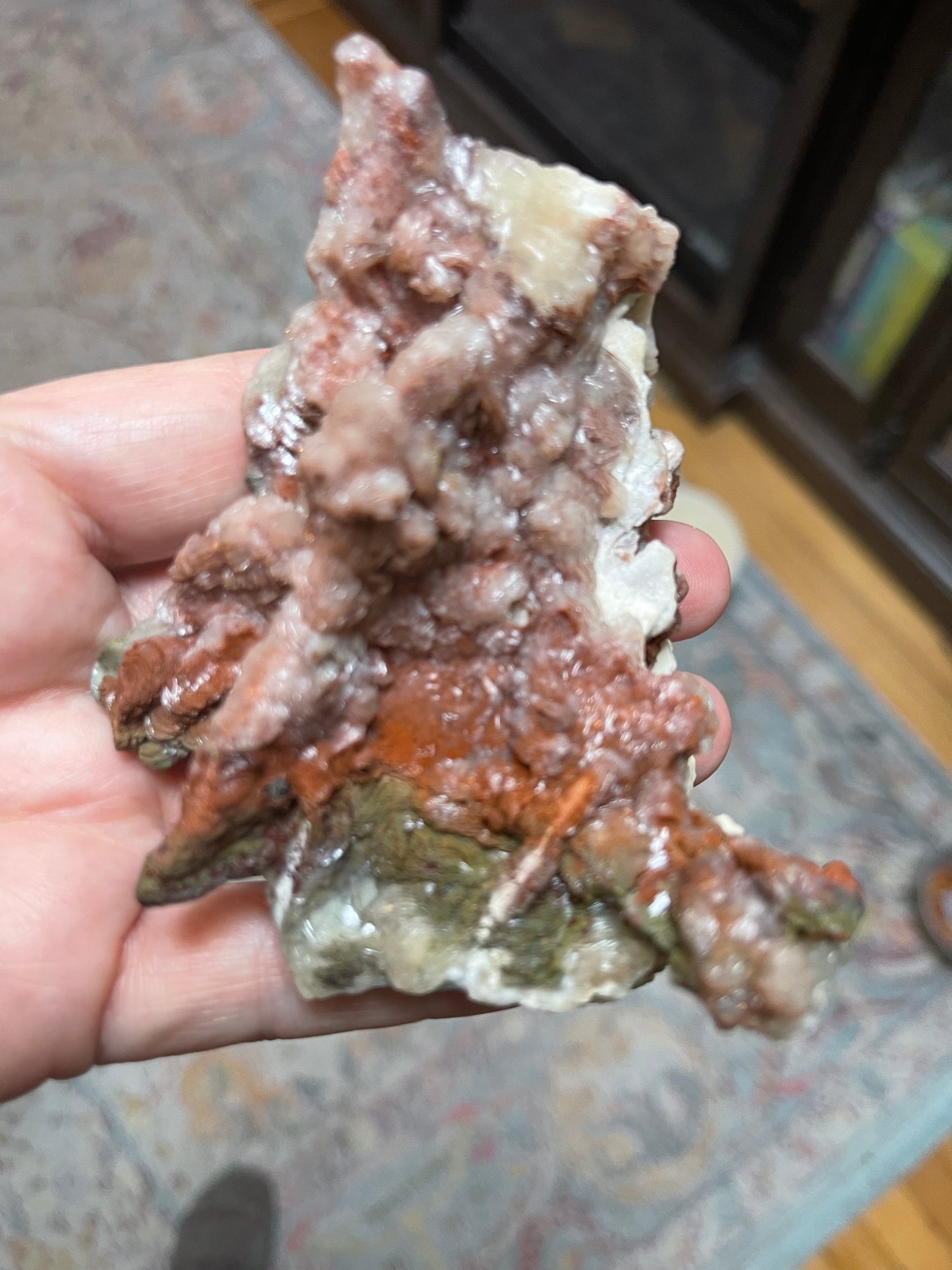 Red Stilbite Specimen Stilbite Crystal Zeolite Specimen Rare Crystal Stilbite Flower Specimen Raw Crystal Home Decor Gift Housewarming