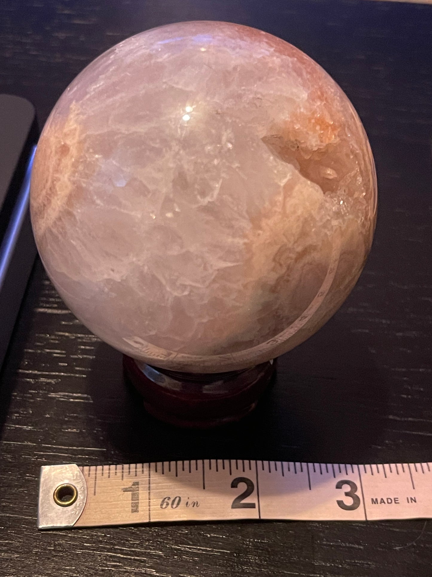 Stunning Pink Amethyst Flower Agate Sphere