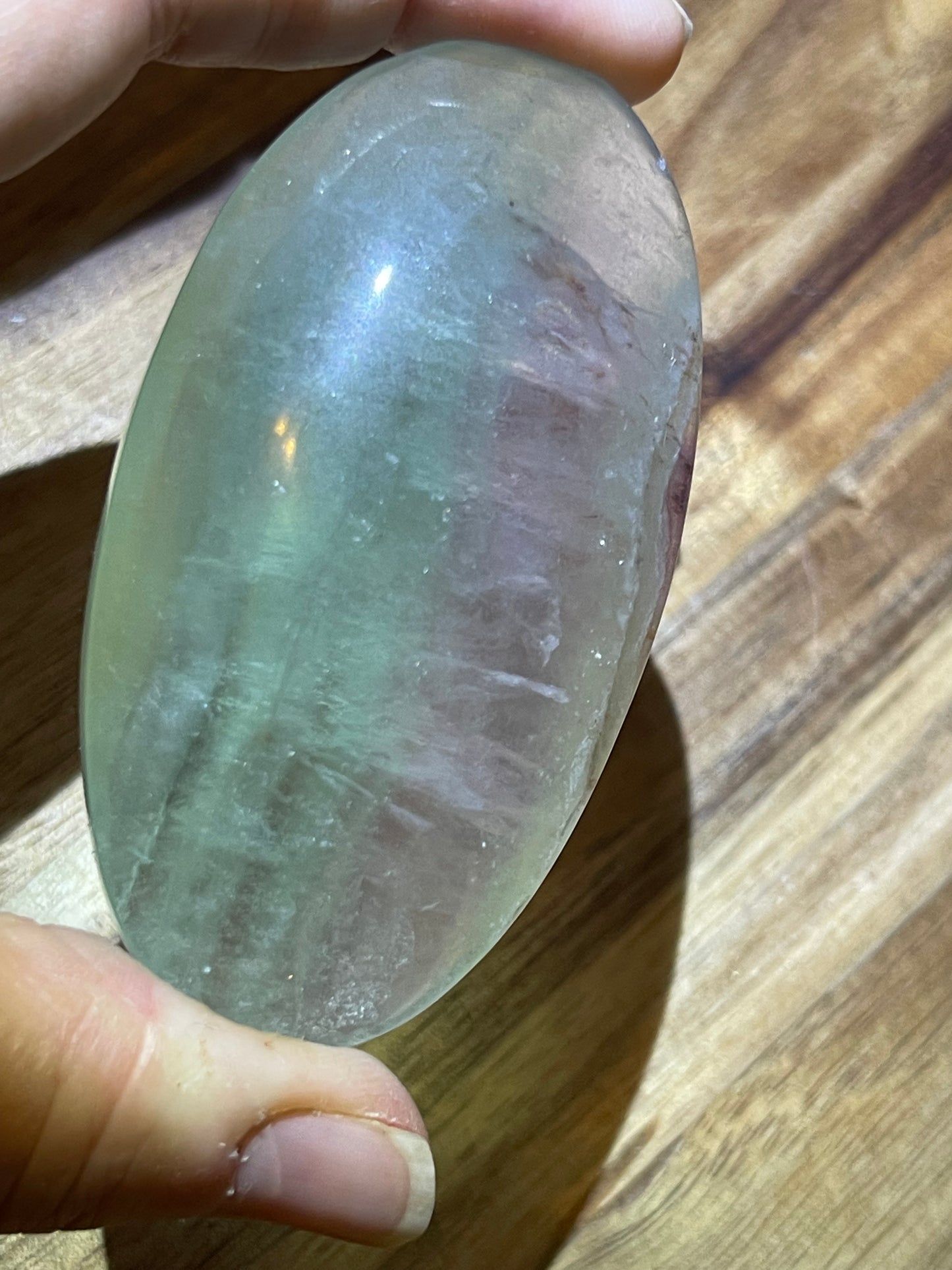 Fluorite Palmstone Candy Fluorite Crystal Rainbow Fluorite Reiki Crystal Palm stone