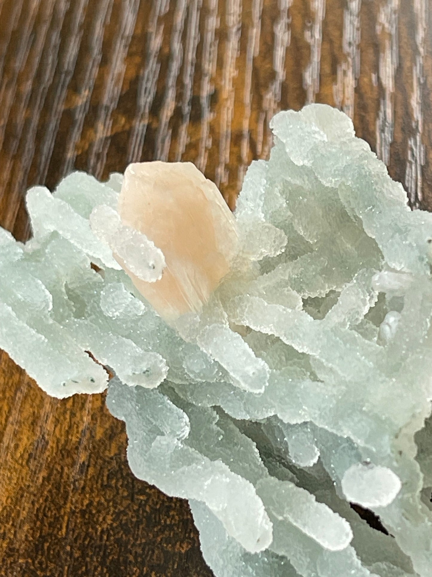 Green Chalcedony Crystal Stalactites Green Chalcedony Stilbite Sugar Druzy Chalcedony Rare Crystal Specimen Sparkly Crystal Home Decor Gift