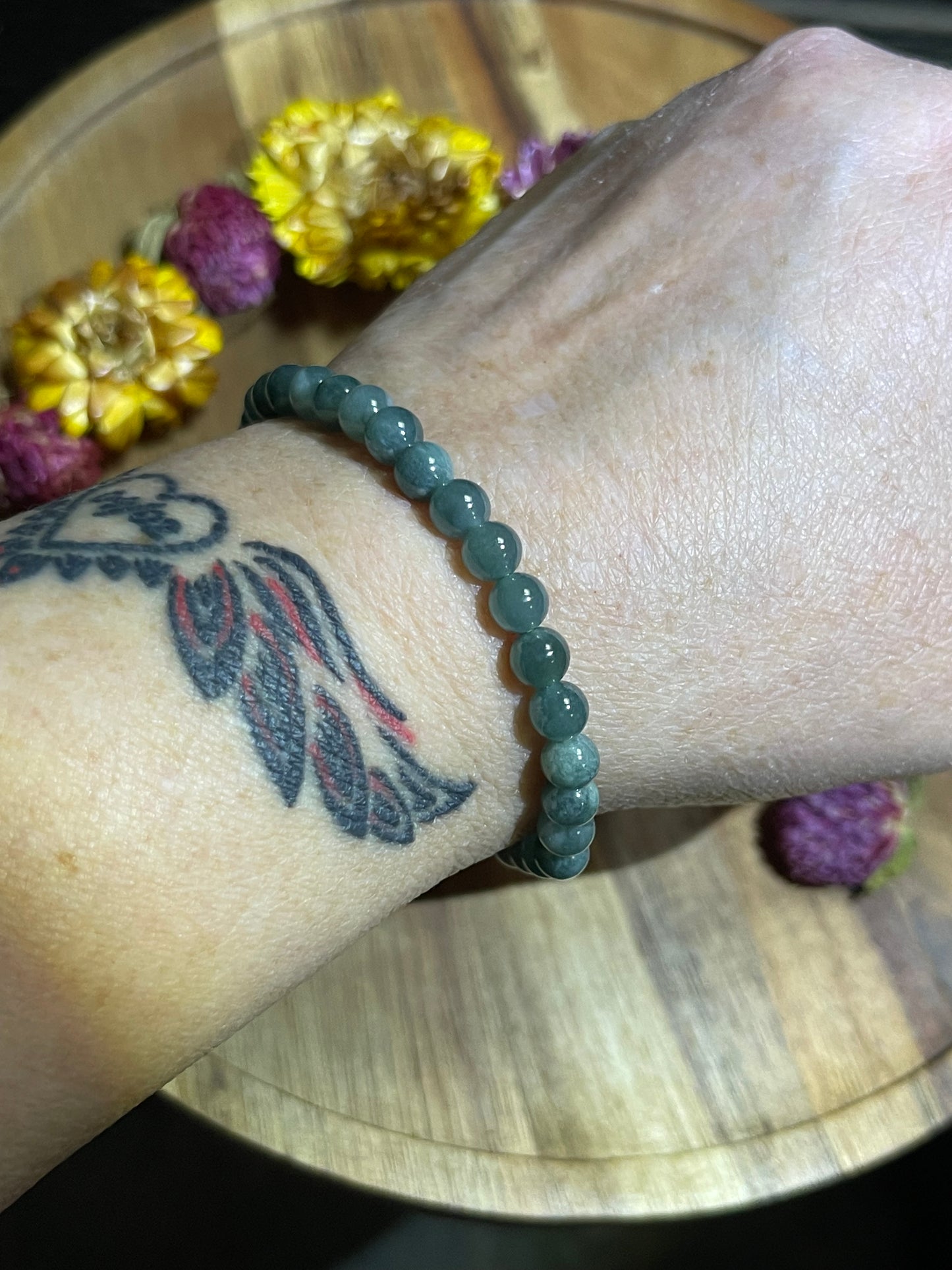 Burma Jade Bracelet | 6mm Jade Bracelet | High Quality Burmese Jade