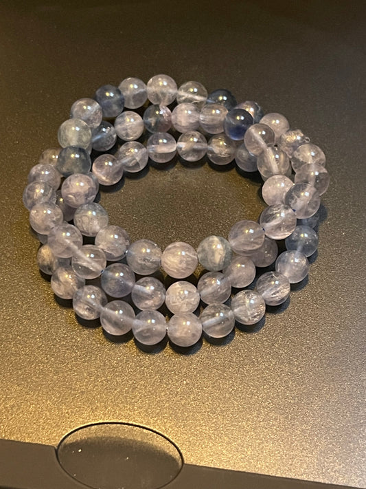 High Quality Blue Fluorite 8mm Bracelet | Fluorite Bracelet | Blue Fluorite Bracelet