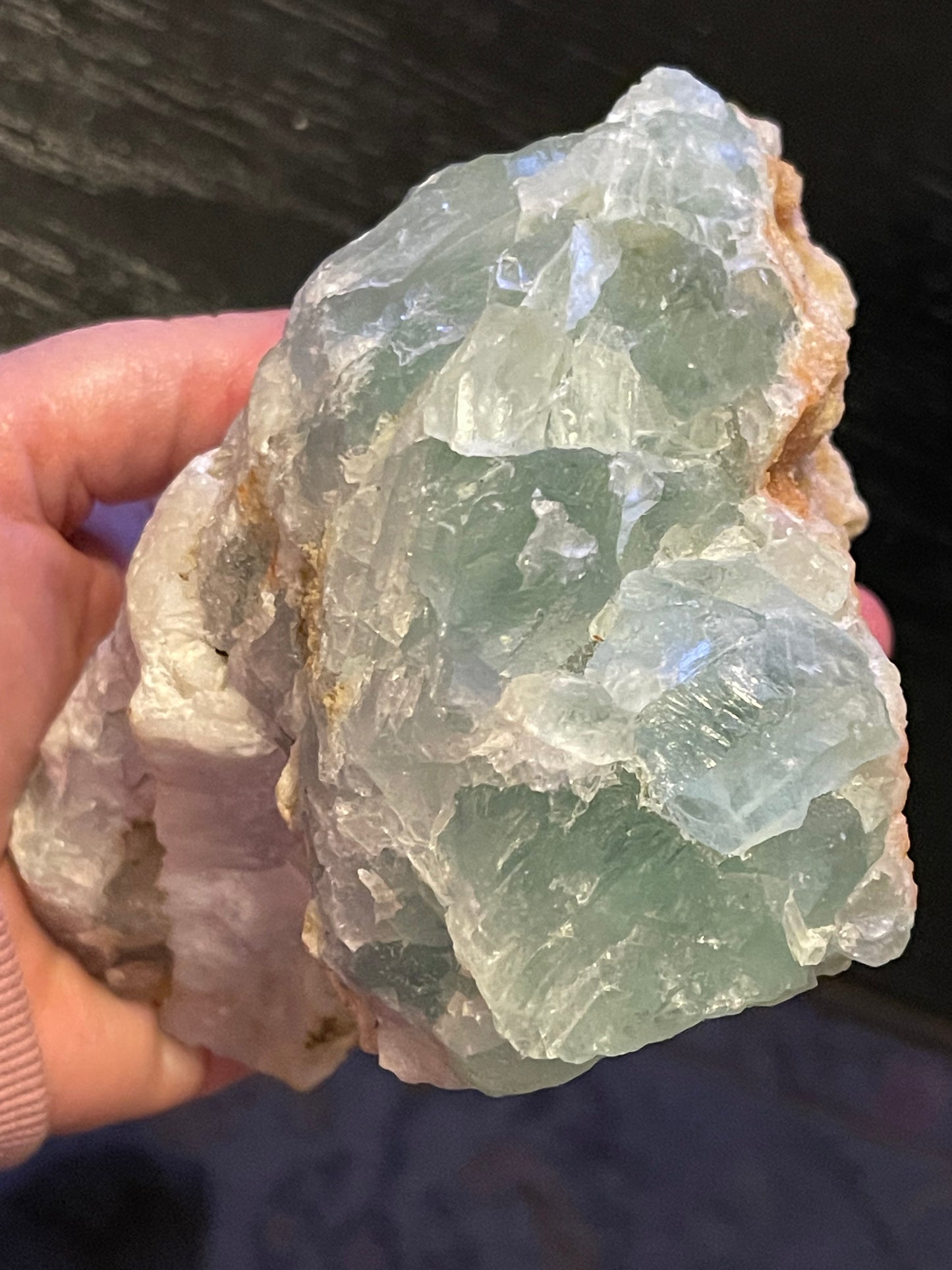 Chunky Raw Green Fluorite Specimen