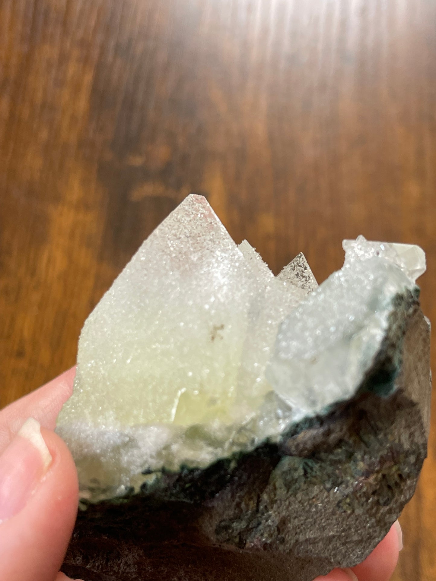 Apophyllite on Chalcedony AAA grade Apophyllite with Record Keepers Apophyllite Specimen on Druzy Chalcedony Base Crystal Home Decor Gift