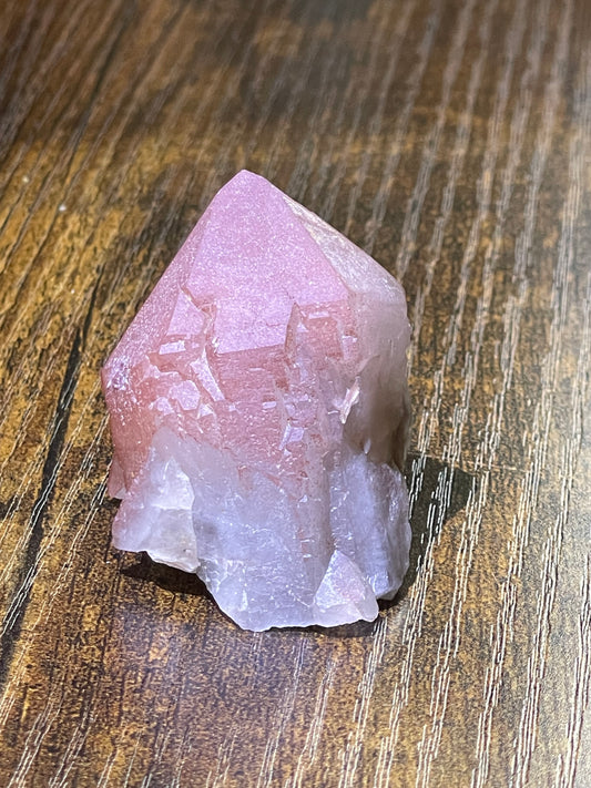Pink Hematite Quartz Point Pink Quartz Elestial Quartz Natural Hematoid Crystal Point Red Hematite Quartz Crystal Home Decor Gift