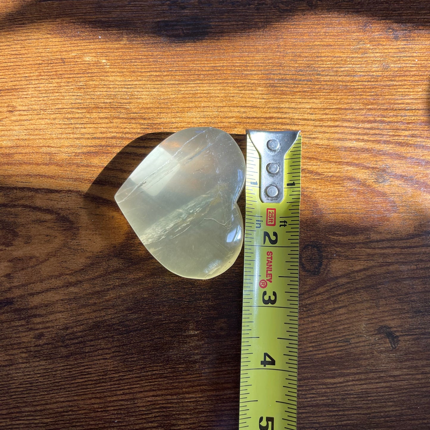 Lemon Quartz Heart Healing Crystal heart stone