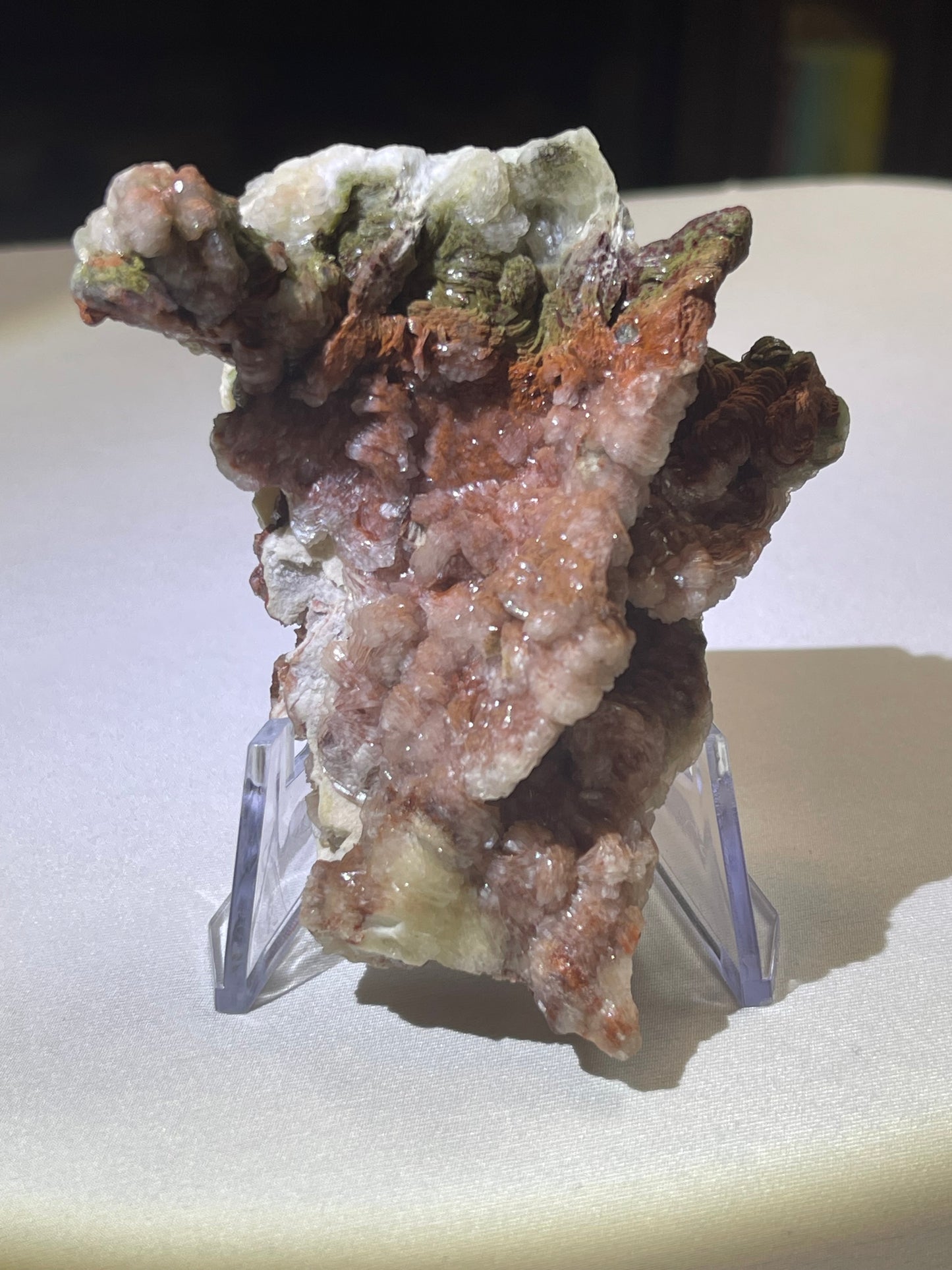 Red Stilbite Specimen Stilbite Crystal Zeolite Specimen Rare Crystal Stilbite Flower Specimen Raw Crystal Home Decor Gift Housewarming