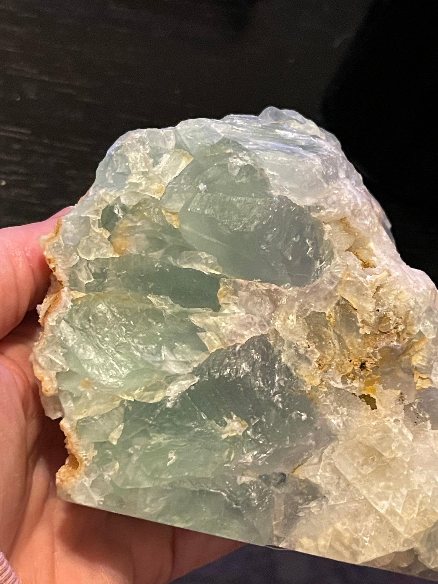 Chunky Raw Green Fluorite Specimen
