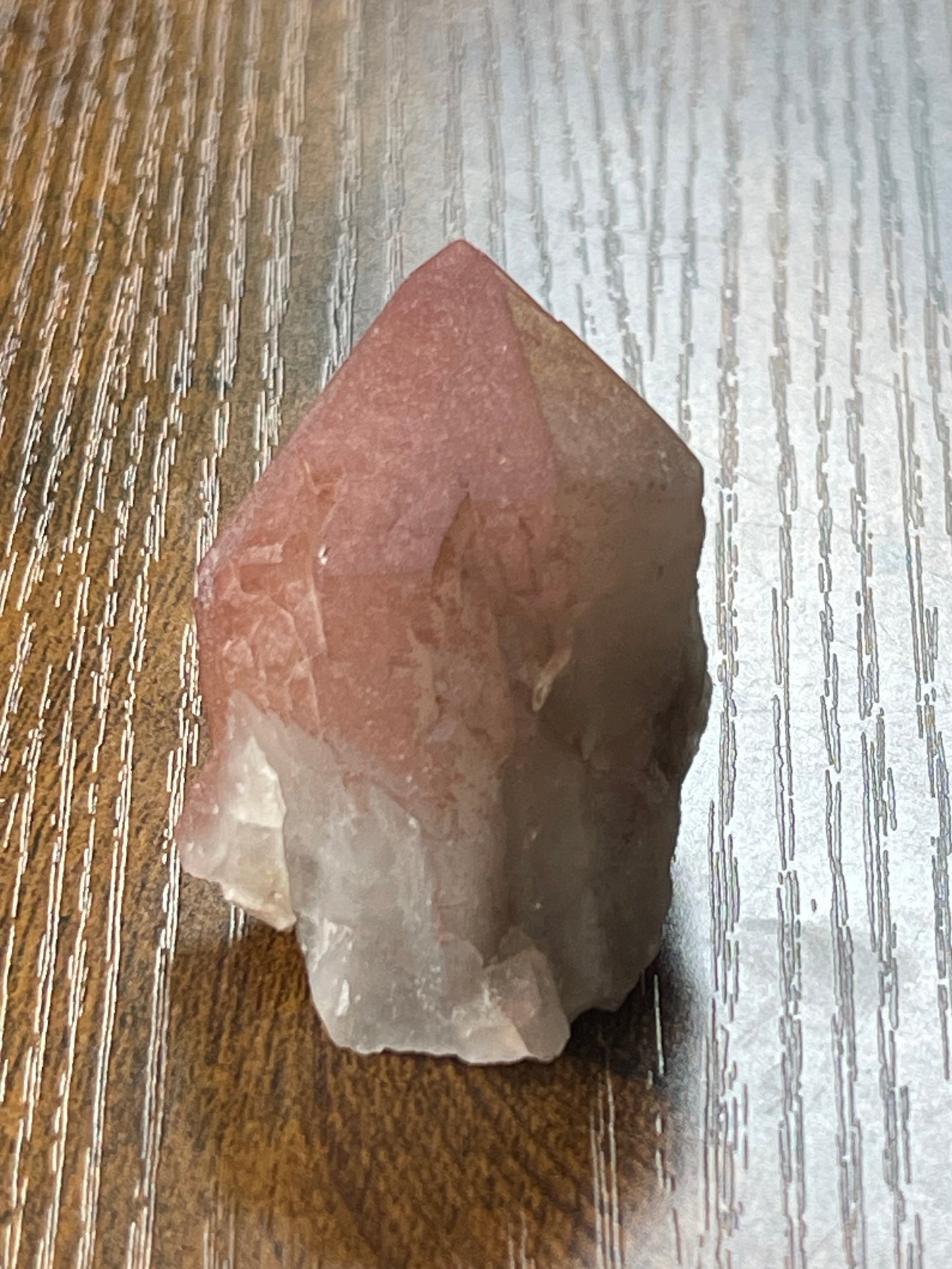 Pink Hematite Quartz Point Pink Quartz Elestial Quartz Natural Hematoid Crystal Point Red Hematite Quartz Crystal Home Decor Gift