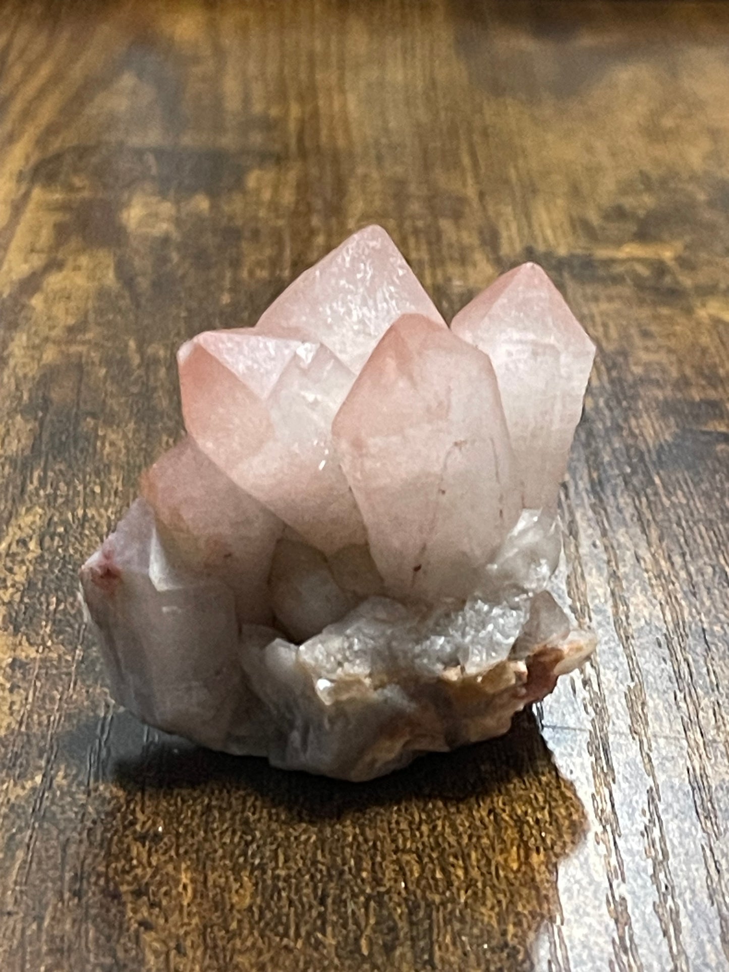 Hematite Quartz Cluster Pink Quartz Elestial Quartz Crystal Hematoid Cluster Red Hematite Quartz Specimen Crystal Home Decor Gift