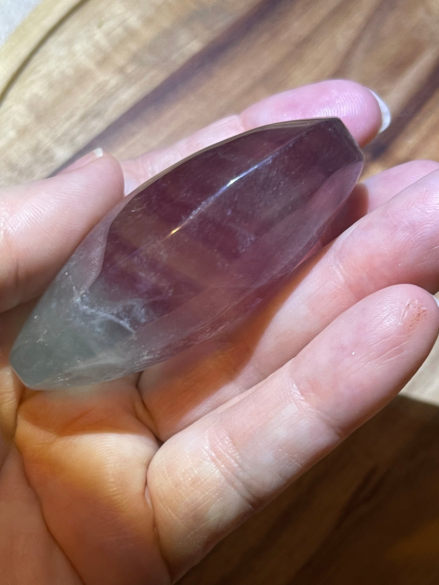 Fluorite Palmstone Candy Fluorite Crystal Rainbow Fluorite Reiki Crystal Palm stone