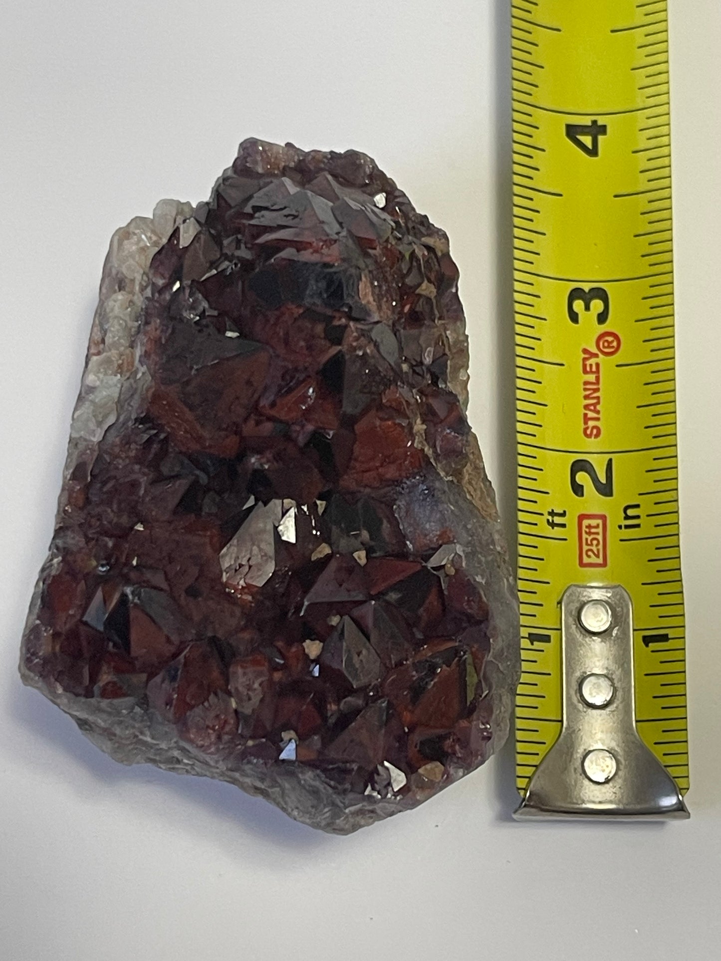Red Amethyst Red Capped Amethyst with Hematite Alien Amethyst Cluster Elestial Amethyst with Record keepers Rare Crystal Home Decor Gift