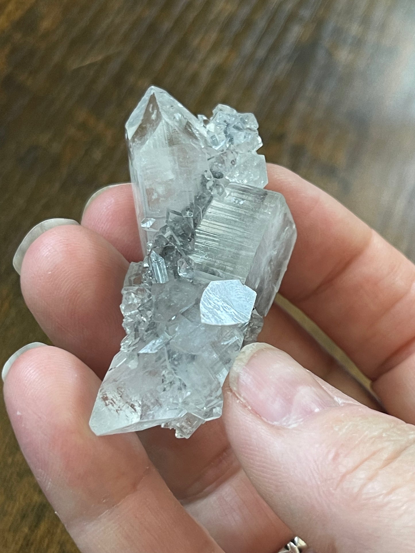 Diamond Apophyllite Cluster on Chalcedony Crystal Cluster Zeolite Specimen Crystal Home Decor Gift for Her Gift for Him